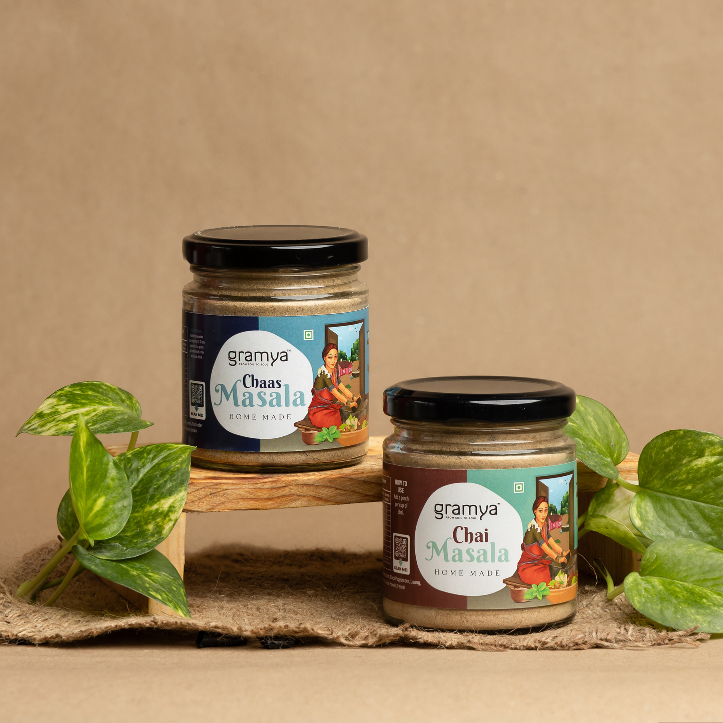 TASTY MASALA COMBO (CHAI + CHAAS MASALA) - Gramya 