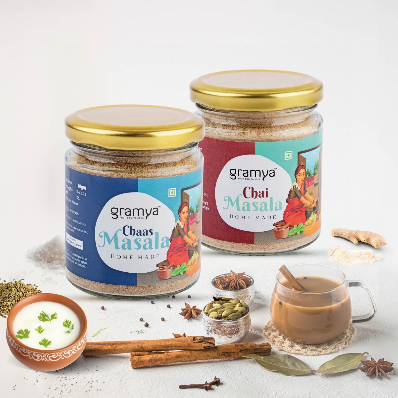 Chai + Chaas Masala _ Combo - Gramya Store