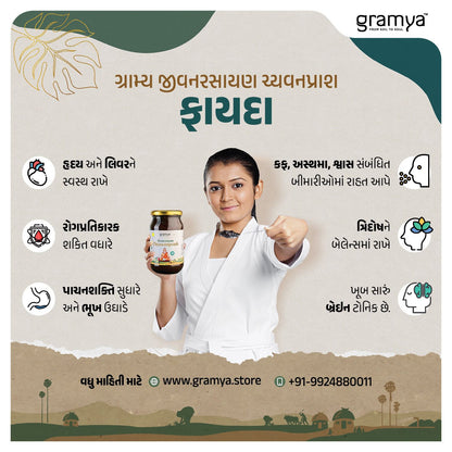 JivanRasayan Chyawanprash | ચ્યવનપ્રાશ | Home Made - Gramya Store