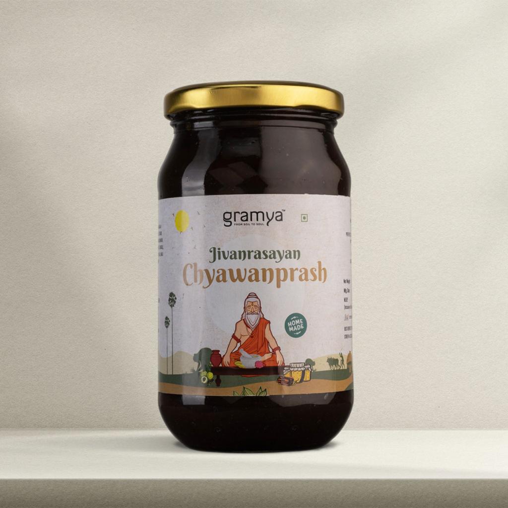 DESI GULKAND + JIVANRASAYAN CHYAWANPRASH COMBO - Gramya Store